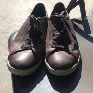 John Varvatos  size 10.5 m leather sneakers used